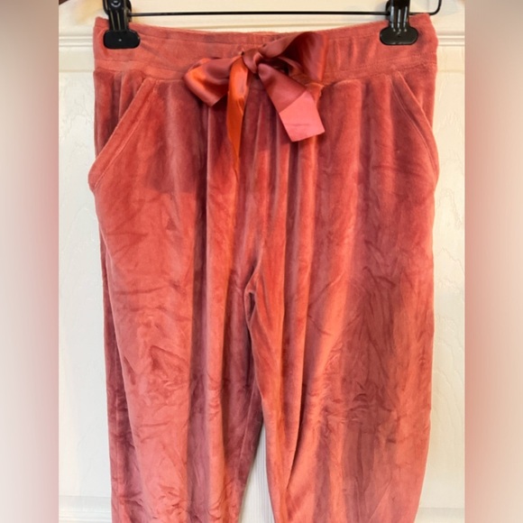 RACHEL PARCELL Stretch Soft Velour Drawstring Jogger Sweatpants  - Small - Picture 4 of 12